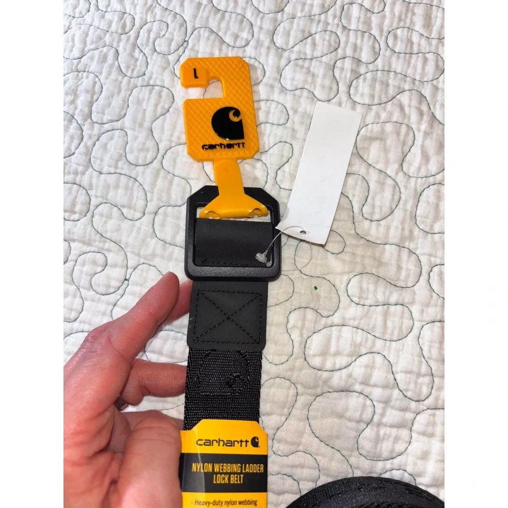 Carhartt Mens Nylon Webbing Ladder Lock Belt Black Large